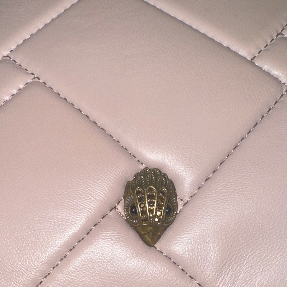 SOLD 🚨 Kurt Geiger nudeQuilted Leather Crossbody EUC with Dusty - Picture 2 of 8
